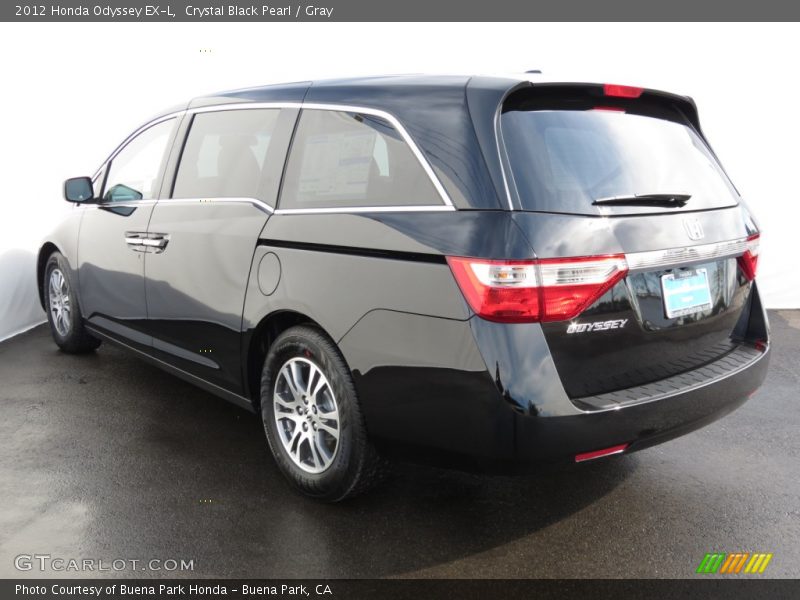 Crystal Black Pearl / Gray 2012 Honda Odyssey EX-L