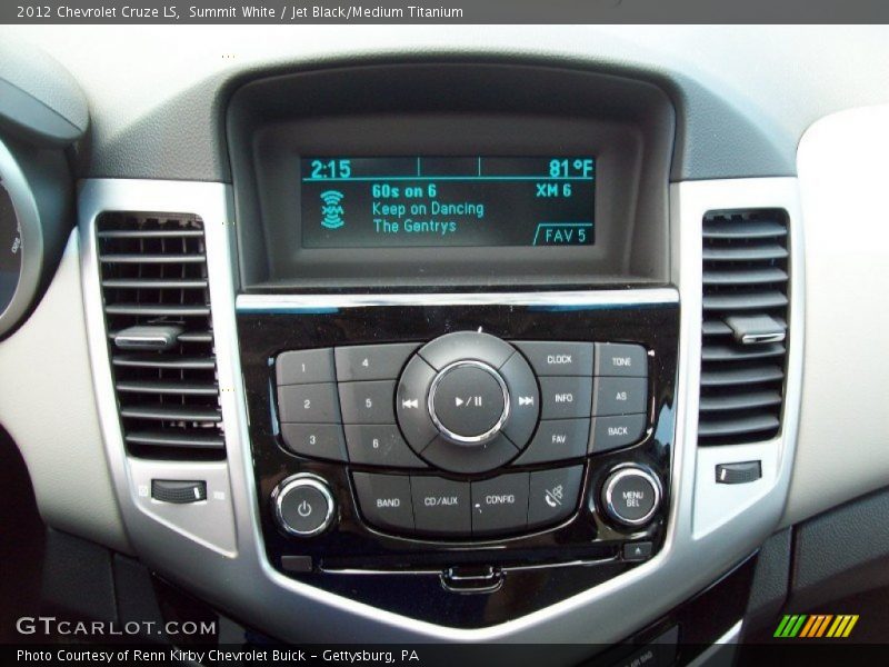 Summit White / Jet Black/Medium Titanium 2012 Chevrolet Cruze LS