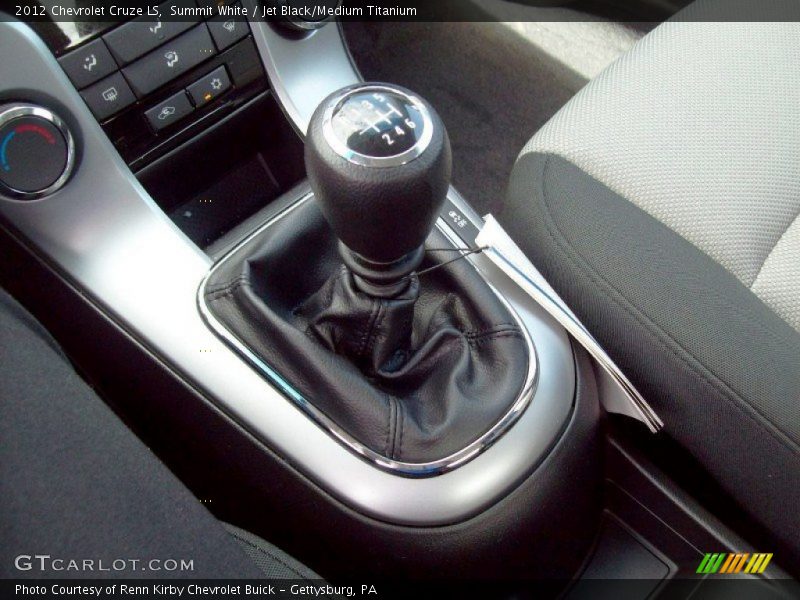 Summit White / Jet Black/Medium Titanium 2012 Chevrolet Cruze LS