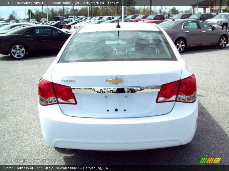 Summit White / Jet Black/Medium Titanium 2012 Chevrolet Cruze LS