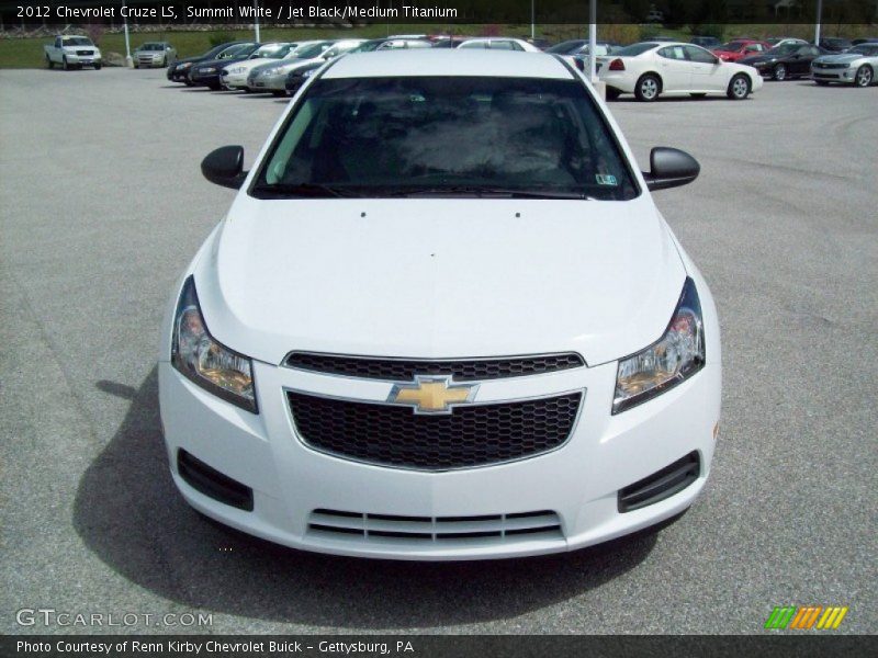 Summit White / Jet Black/Medium Titanium 2012 Chevrolet Cruze LS