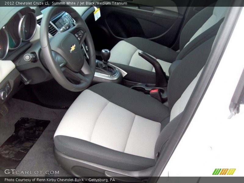 Summit White / Jet Black/Medium Titanium 2012 Chevrolet Cruze LS