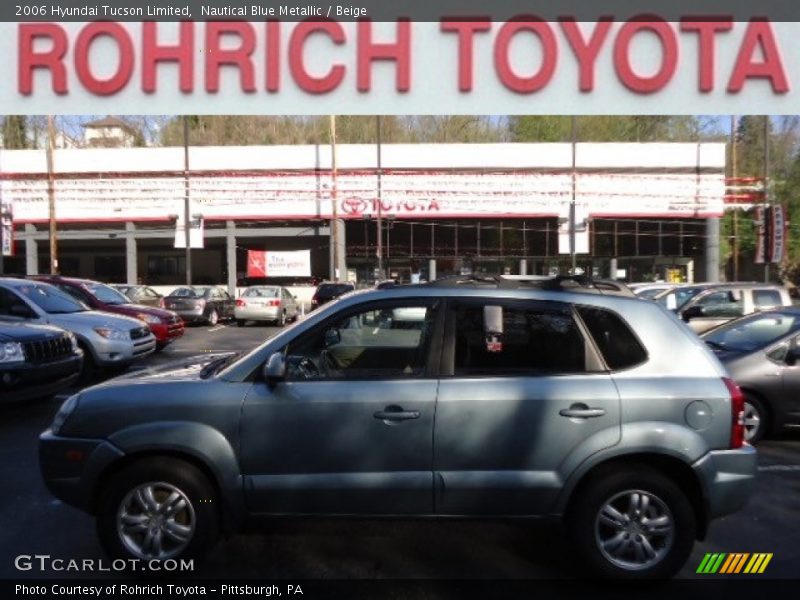 Nautical Blue Metallic / Beige 2006 Hyundai Tucson Limited