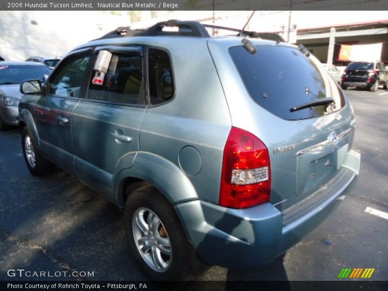 Nautical Blue Metallic / Beige 2006 Hyundai Tucson Limited