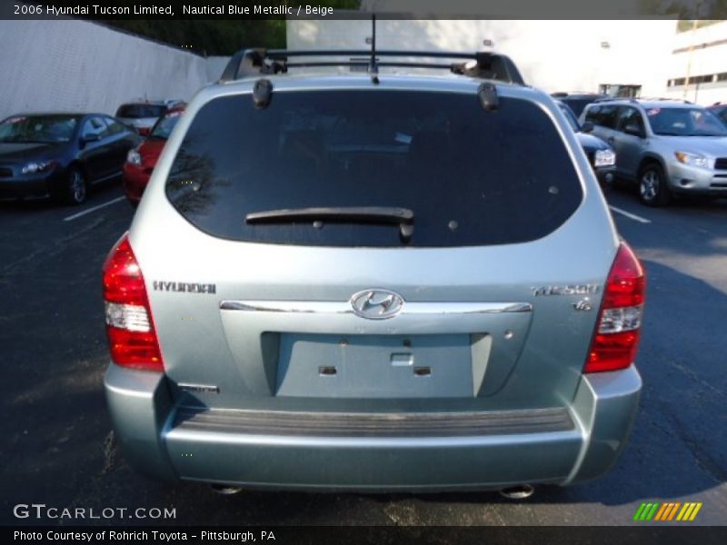Nautical Blue Metallic / Beige 2006 Hyundai Tucson Limited