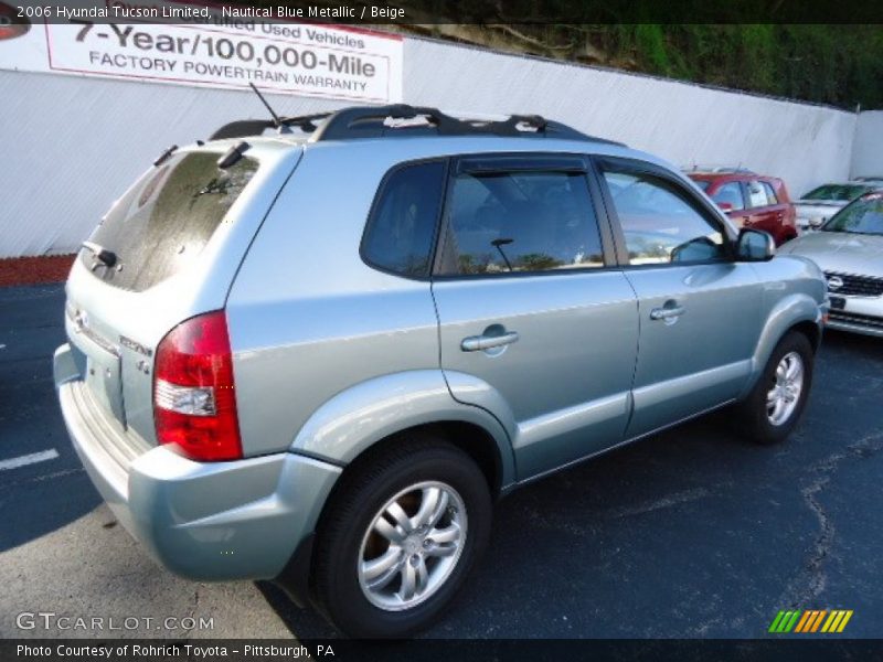 Nautical Blue Metallic / Beige 2006 Hyundai Tucson Limited