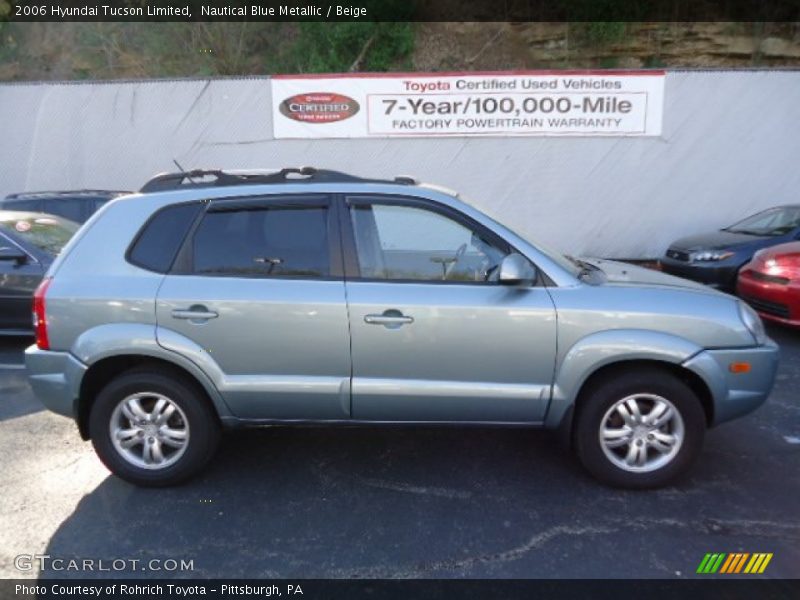 Nautical Blue Metallic / Beige 2006 Hyundai Tucson Limited