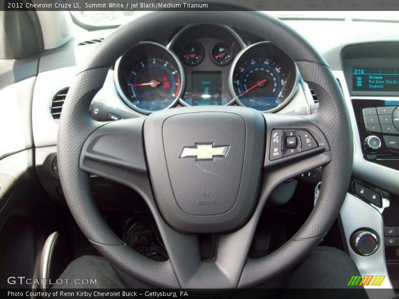 Summit White / Jet Black/Medium Titanium 2012 Chevrolet Cruze LS