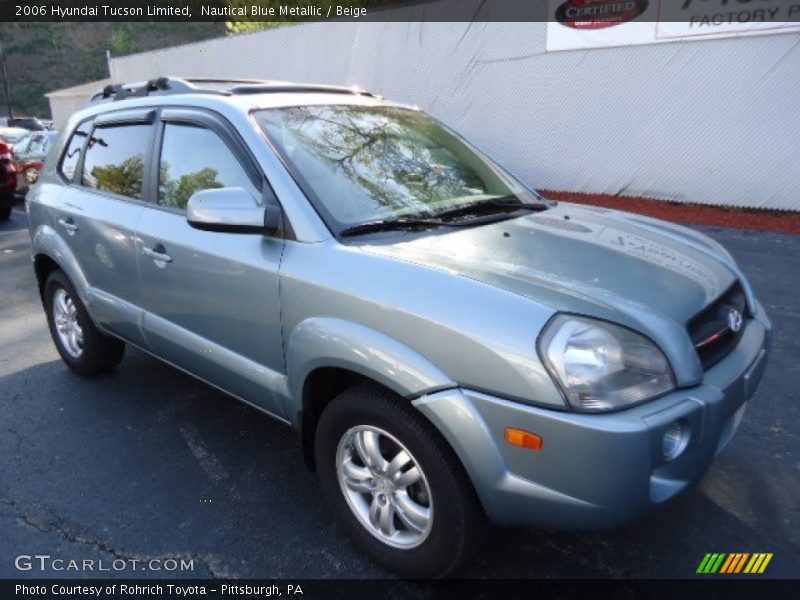 Nautical Blue Metallic / Beige 2006 Hyundai Tucson Limited