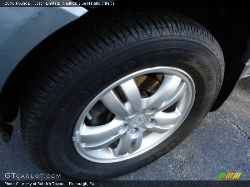 Nautical Blue Metallic / Beige 2006 Hyundai Tucson Limited