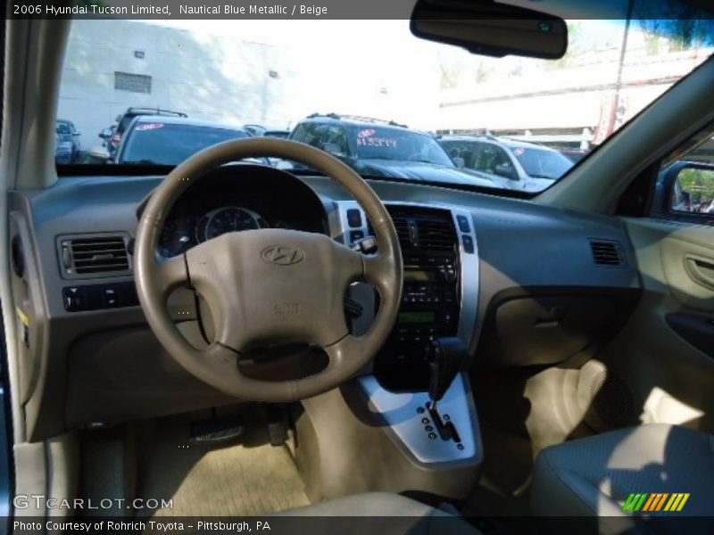 Nautical Blue Metallic / Beige 2006 Hyundai Tucson Limited