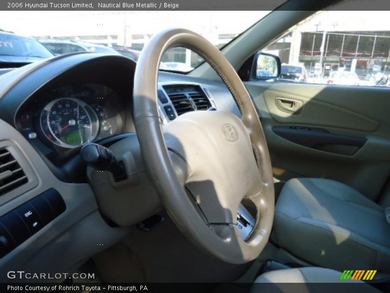 Nautical Blue Metallic / Beige 2006 Hyundai Tucson Limited