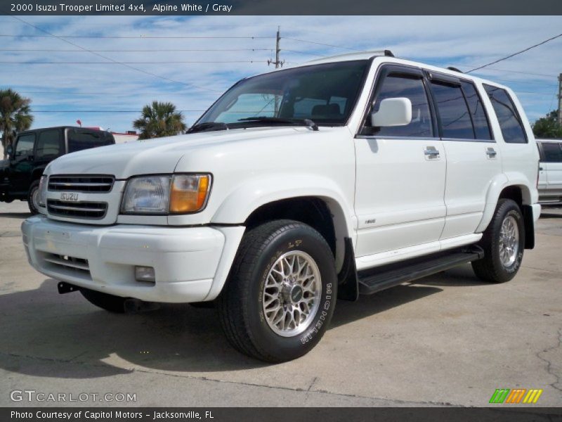 Alpine White / Gray 2000 Isuzu Trooper Limited 4x4