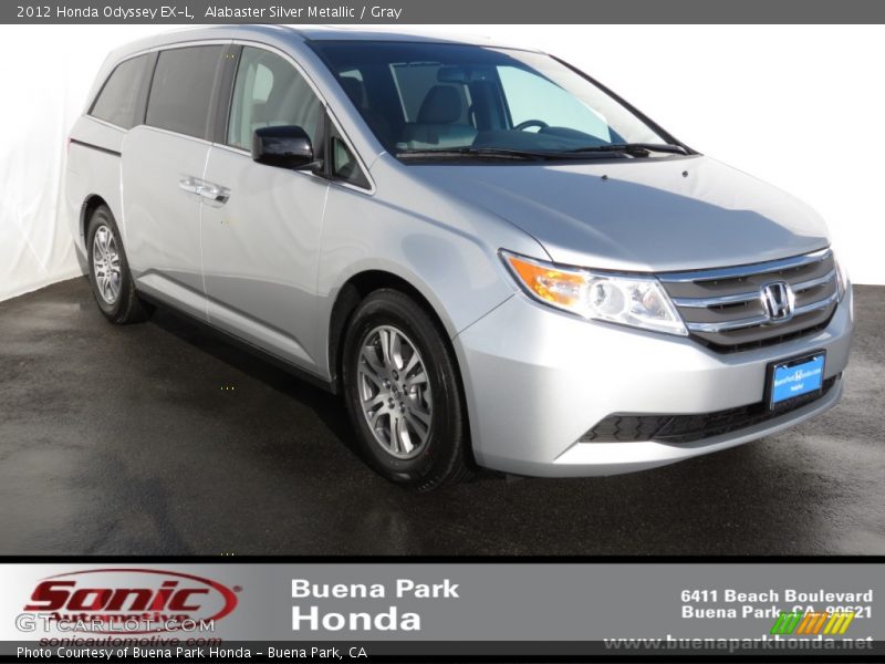 Alabaster Silver Metallic / Gray 2012 Honda Odyssey EX-L