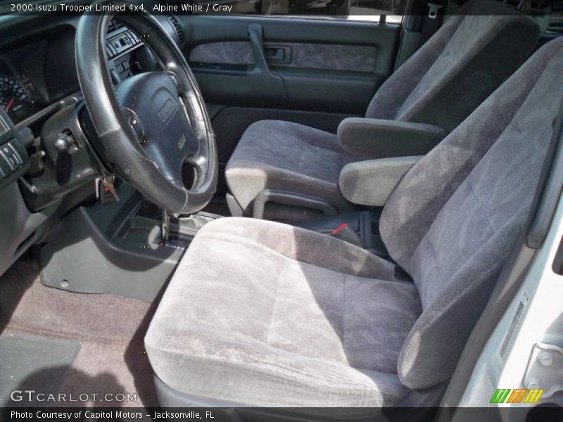 Alpine White / Gray 2000 Isuzu Trooper Limited 4x4
