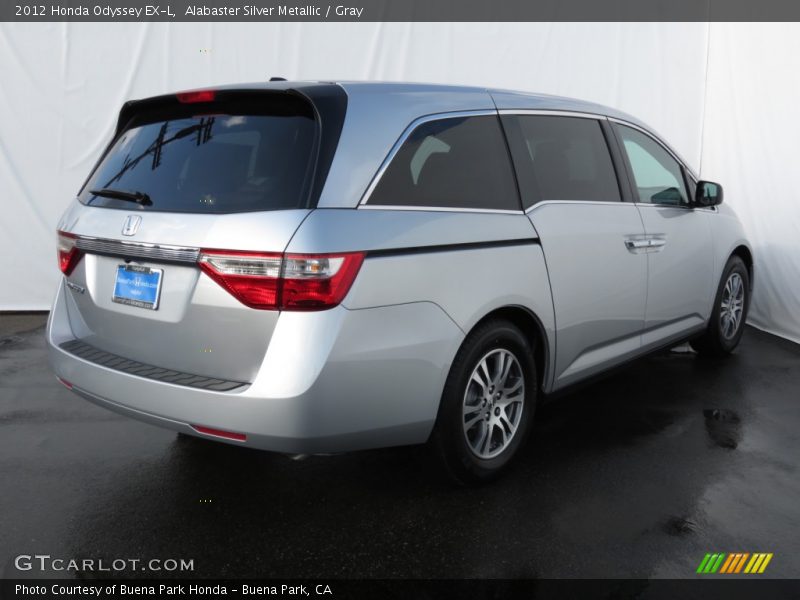 Alabaster Silver Metallic / Gray 2012 Honda Odyssey EX-L