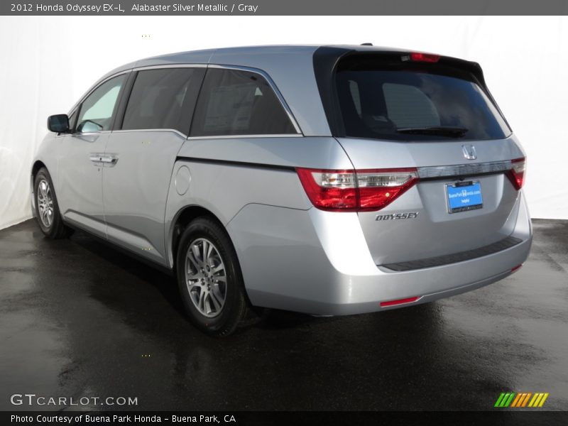 Alabaster Silver Metallic / Gray 2012 Honda Odyssey EX-L