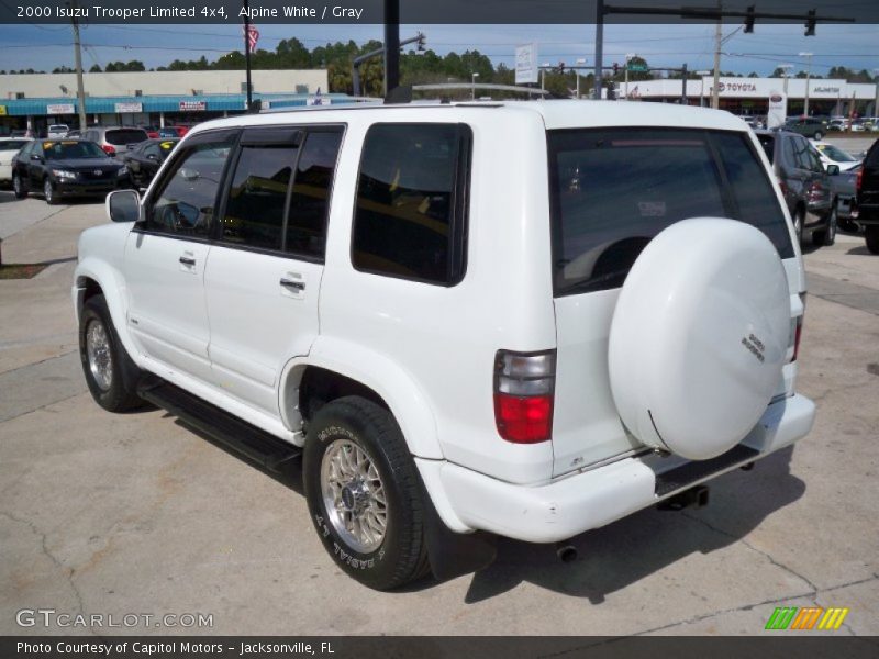 Alpine White / Gray 2000 Isuzu Trooper Limited 4x4