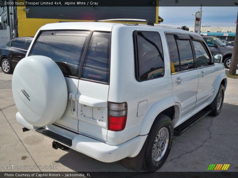 Alpine White / Gray 2000 Isuzu Trooper Limited 4x4