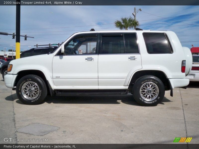 Alpine White / Gray 2000 Isuzu Trooper Limited 4x4