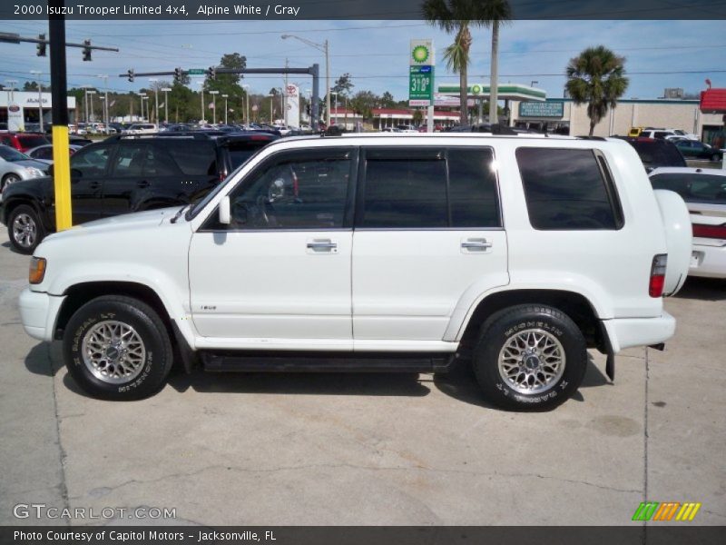 Alpine White / Gray 2000 Isuzu Trooper Limited 4x4