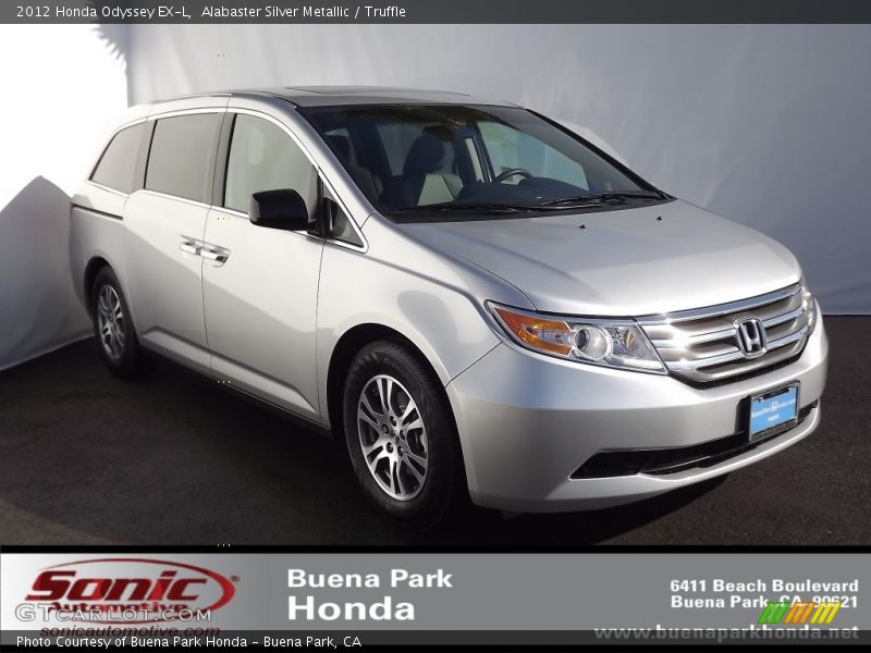 Alabaster Silver Metallic / Truffle 2012 Honda Odyssey EX-L
