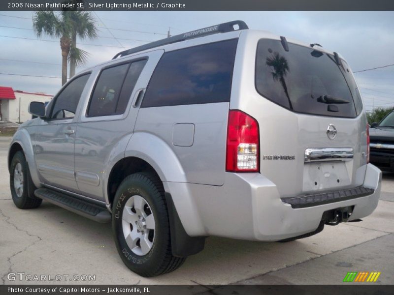 Silver Lightning Metallic / Graphite 2006 Nissan Pathfinder SE