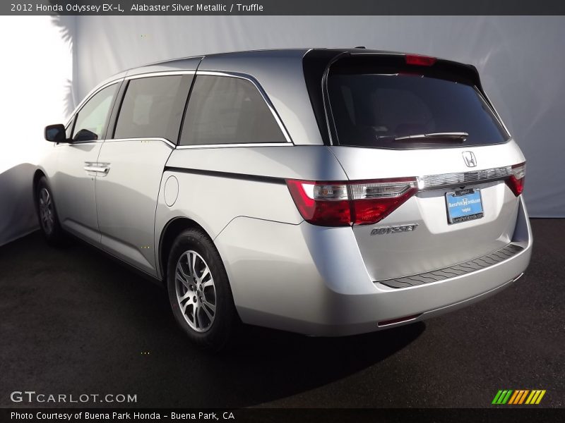 Alabaster Silver Metallic / Truffle 2012 Honda Odyssey EX-L