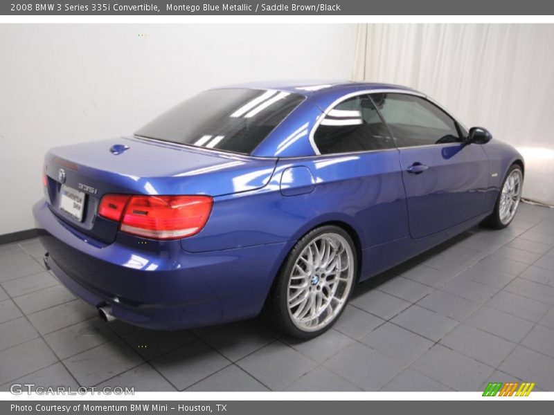 Montego Blue Metallic / Saddle Brown/Black 2008 BMW 3 Series 335i Convertible