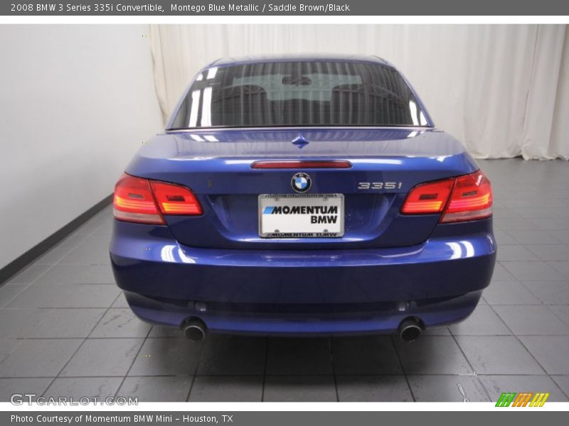 Montego Blue Metallic / Saddle Brown/Black 2008 BMW 3 Series 335i Convertible