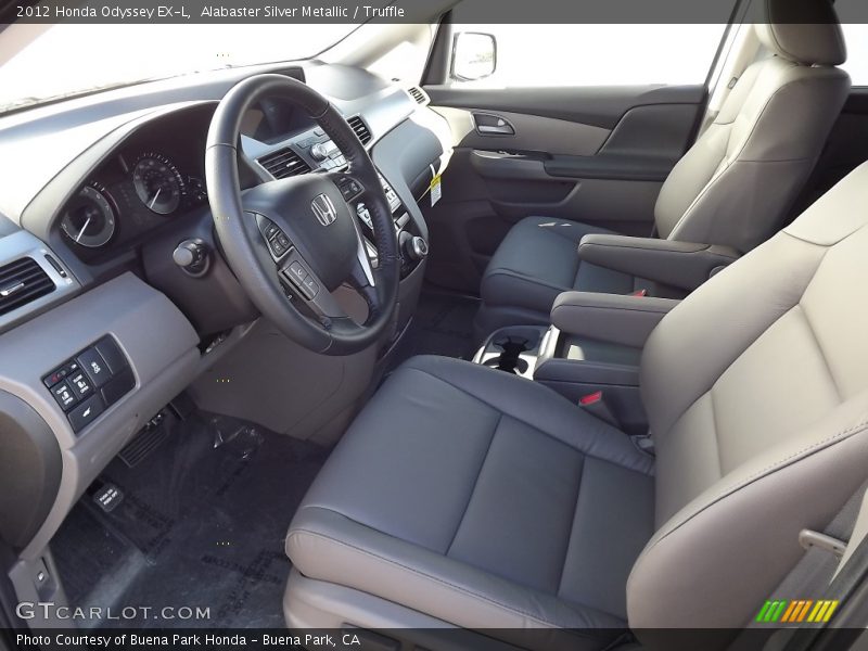 Alabaster Silver Metallic / Truffle 2012 Honda Odyssey EX-L