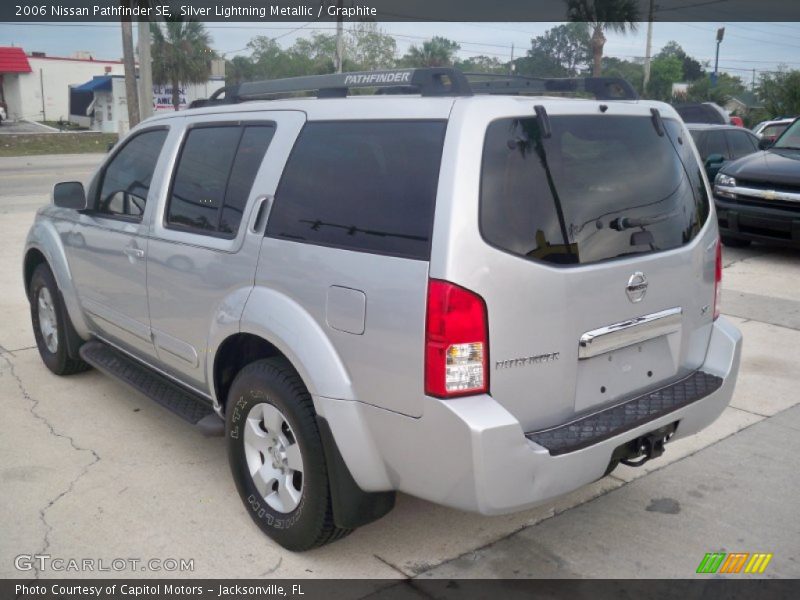 Silver Lightning Metallic / Graphite 2006 Nissan Pathfinder SE