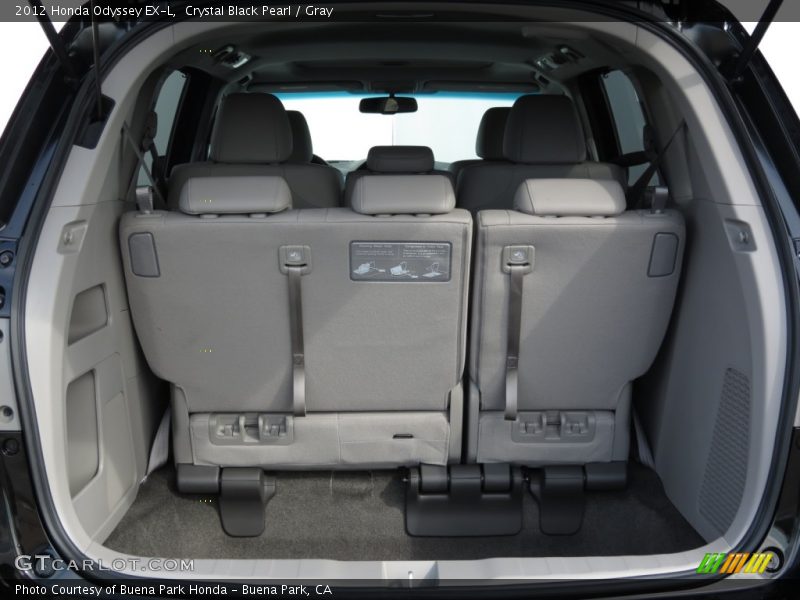 Crystal Black Pearl / Gray 2012 Honda Odyssey EX-L