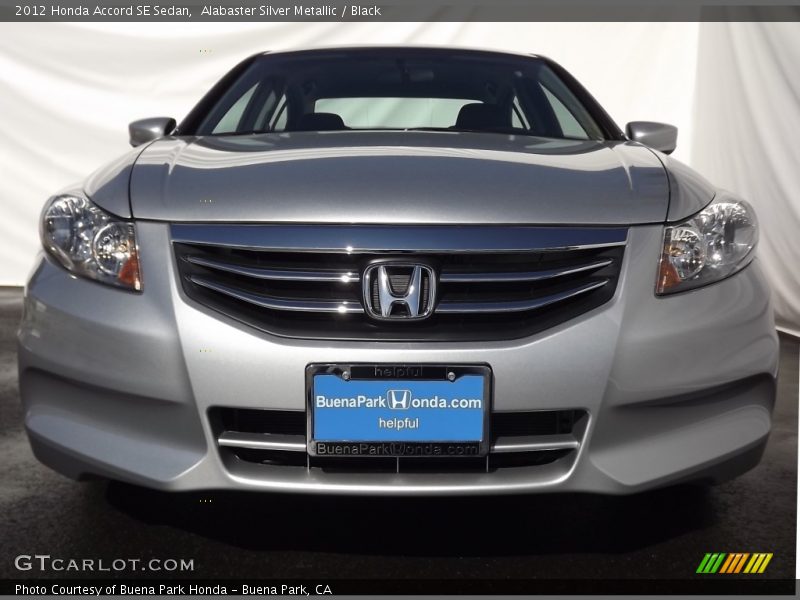 Alabaster Silver Metallic / Black 2012 Honda Accord SE Sedan