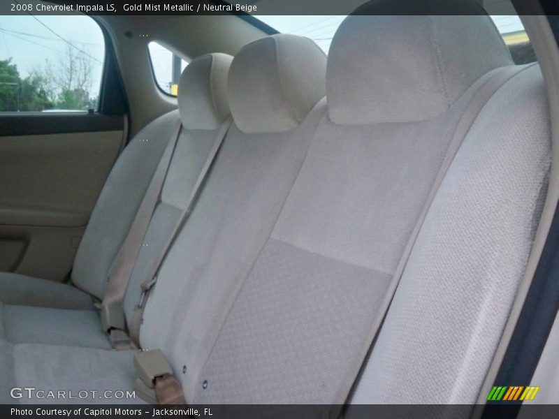 Gold Mist Metallic / Neutral Beige 2008 Chevrolet Impala LS