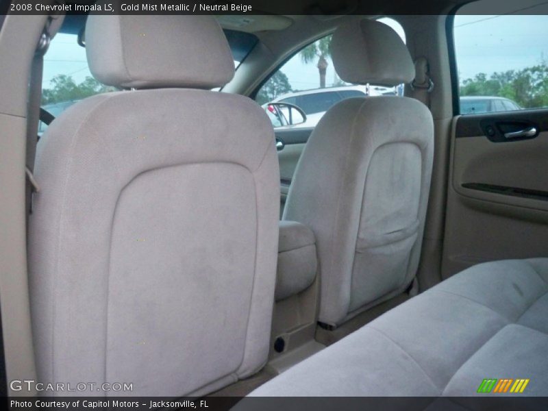 Gold Mist Metallic / Neutral Beige 2008 Chevrolet Impala LS
