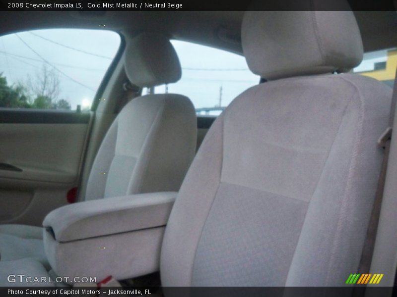 Gold Mist Metallic / Neutral Beige 2008 Chevrolet Impala LS