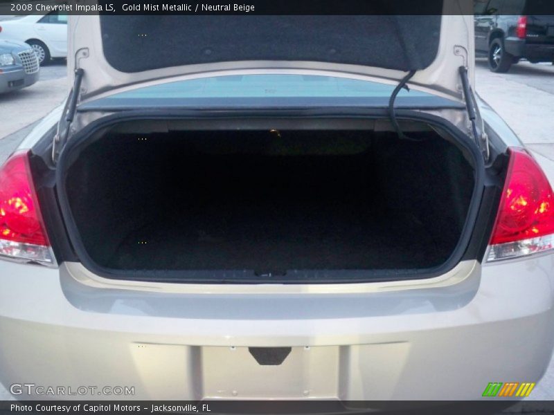 Gold Mist Metallic / Neutral Beige 2008 Chevrolet Impala LS