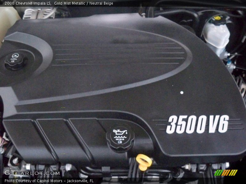 Gold Mist Metallic / Neutral Beige 2008 Chevrolet Impala LS