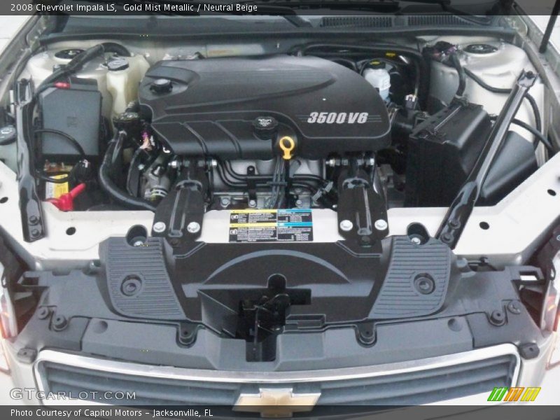 Gold Mist Metallic / Neutral Beige 2008 Chevrolet Impala LS