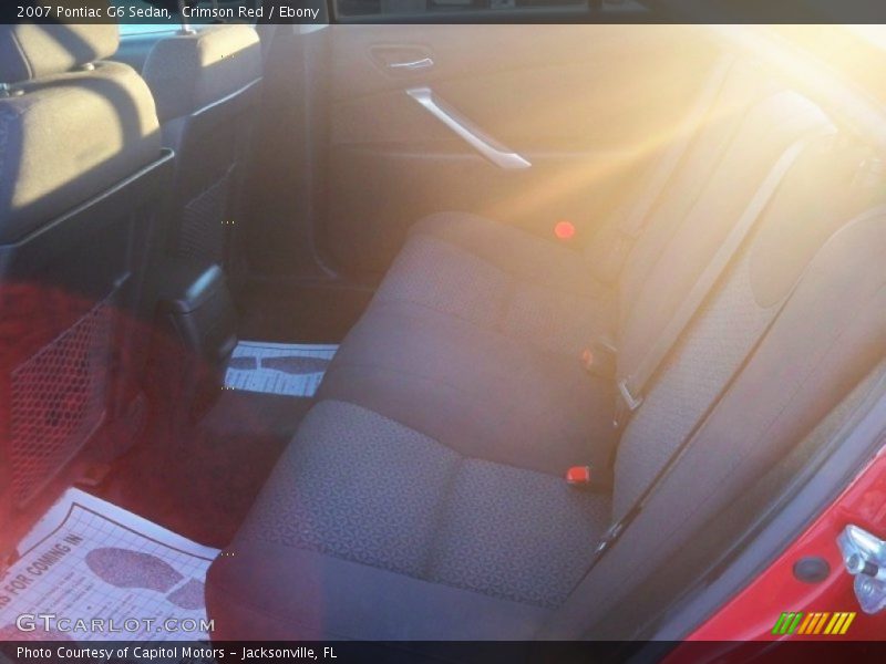 Crimson Red / Ebony 2007 Pontiac G6 Sedan