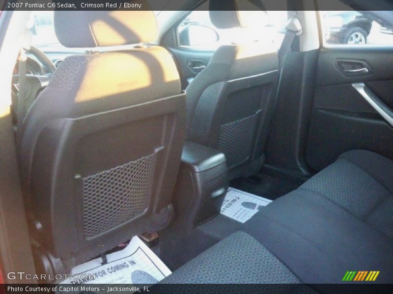 Crimson Red / Ebony 2007 Pontiac G6 Sedan