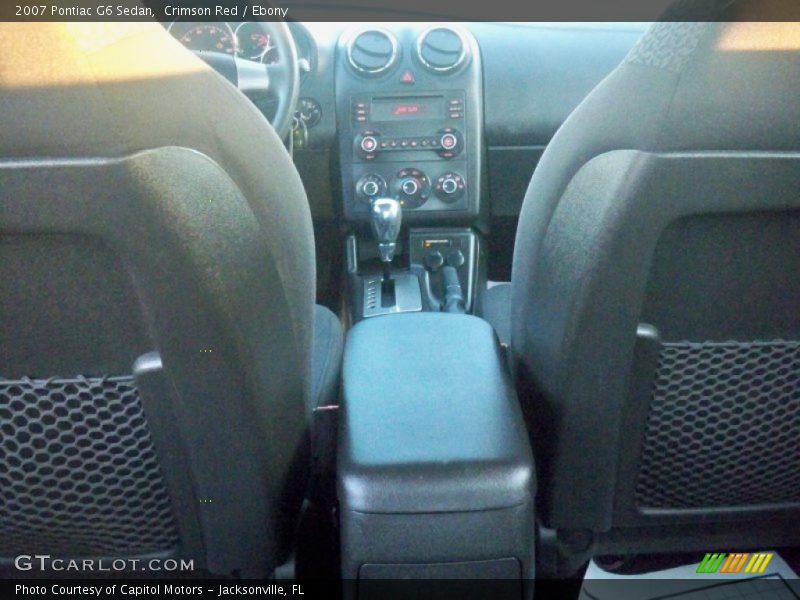 Crimson Red / Ebony 2007 Pontiac G6 Sedan