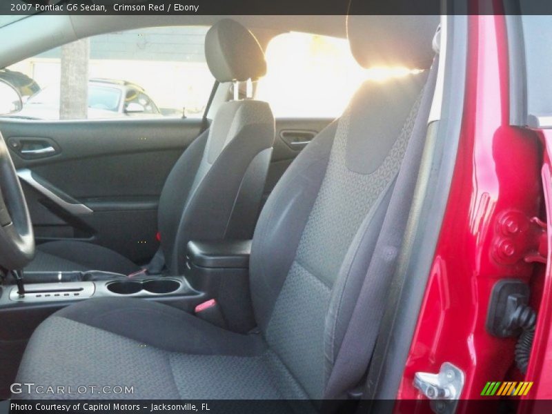 Crimson Red / Ebony 2007 Pontiac G6 Sedan
