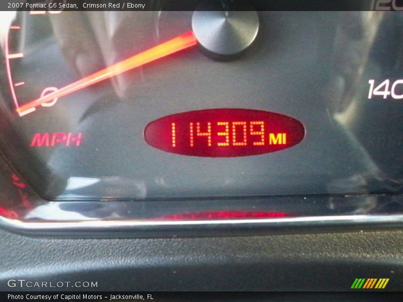 Crimson Red / Ebony 2007 Pontiac G6 Sedan