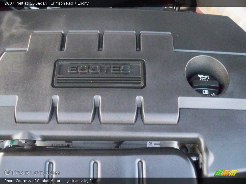 Crimson Red / Ebony 2007 Pontiac G6 Sedan