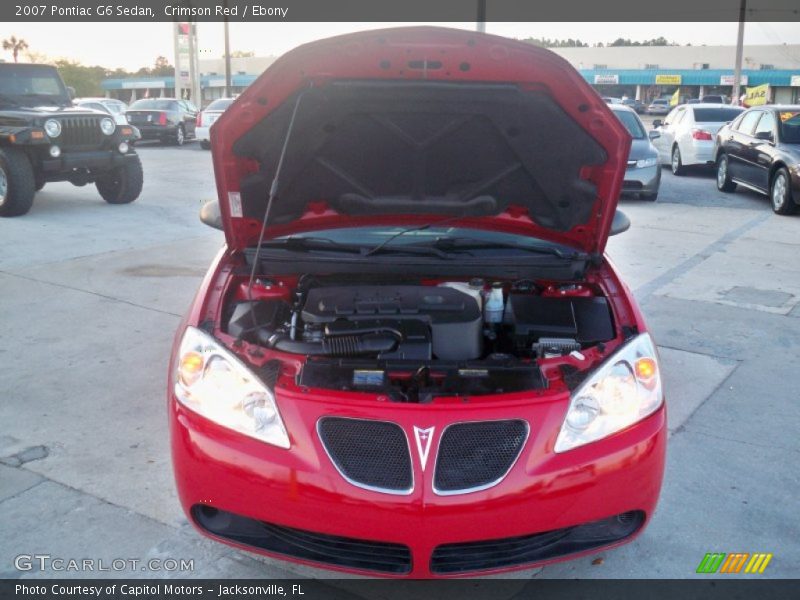Crimson Red / Ebony 2007 Pontiac G6 Sedan