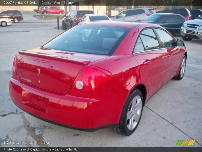 Crimson Red / Ebony 2007 Pontiac G6 Sedan