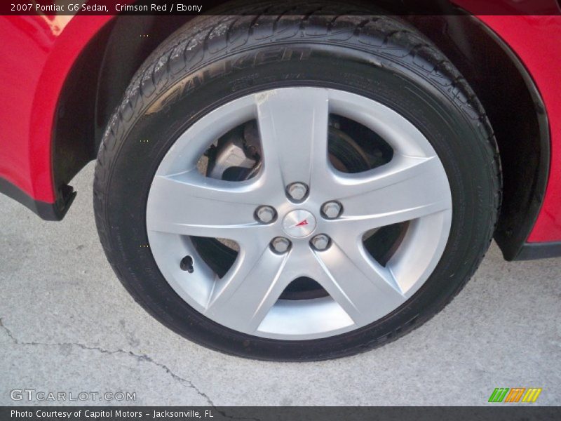 Crimson Red / Ebony 2007 Pontiac G6 Sedan