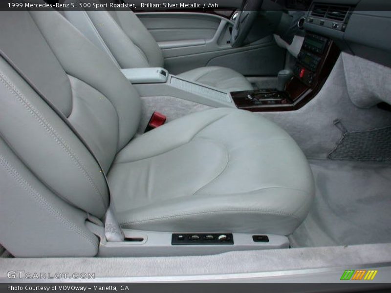 Brilliant Silver Metallic / Ash 1999 Mercedes-Benz SL 500 Sport Roadster